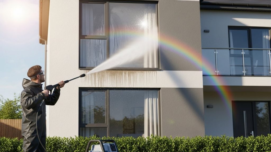 can you pressure wash windows