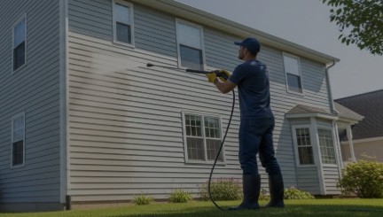 how to wash siding