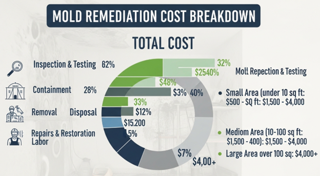 how much does mold remediation cost price chart and cost breakdown for mold removal services