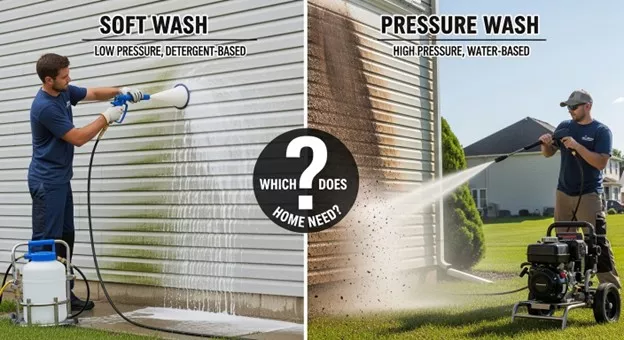 soft wash vs pressure wash